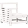 vidaXL Salon de jardin 7 pcs blanc bois de pin massif