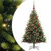 vidaXL Arbre de No&euml;l artificiel &agrave; charni&egrave;res 150 LED Vert 150 cm