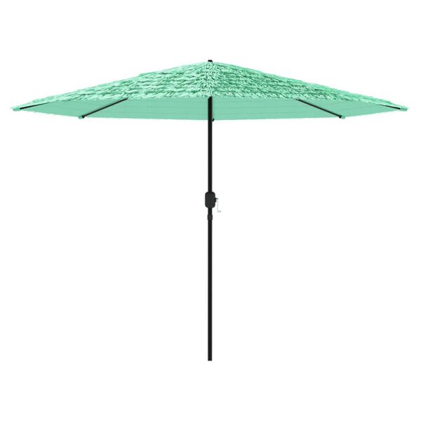 vidaXL Parasol de jardin avec m&acirc;t en acier vert 388x388x248 cm