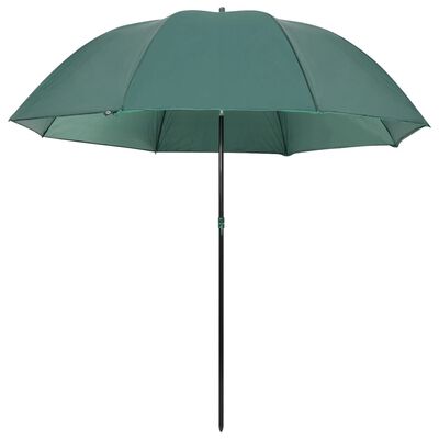 vidaXL Parapluie de pêche Vert 220x193 cm