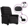 vidaXL Fauteuil inclinable &eacute;lectrique noir tissu