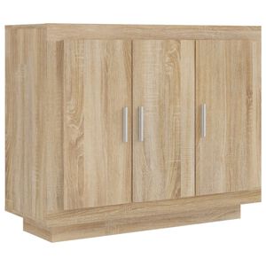 vidaXL Buffet Ch&ecirc;ne sonoma 92x35x75 cm Bois d'ing&eacute;nierie