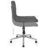 vidaXL Chaise pivotante de bureau Gris fonc&eacute; Velours
