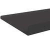 vidaXL &Eacute;tag&egrave;re flottante 4 pcs Noir 60 x 18 x 2,5 cm Acier