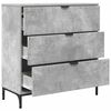 vidaXL Buffet Gris b&eacute;ton 79,5 x 33 x 82 cm Bois d'ing&eacute;nierie