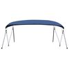 vidaXL Auvent bimini &agrave; 4 arceaux Bleu marine 243x(230-244)x137 cm