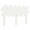 vidaXL Tête de lit Blanc 132x3x81 cm Bois massif de pin