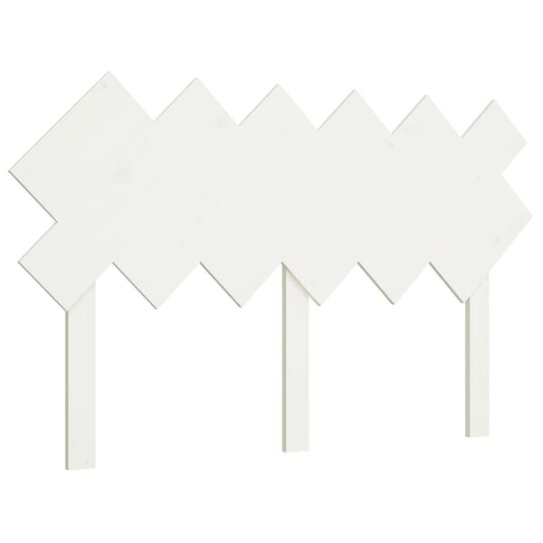 vidaXL Tête de lit Blanc 132x3x81 cm Bois massif de pin