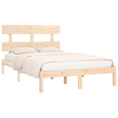 vidaXL Cadre de lit bois massif 180x200 cm super king