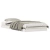 vidaXL Cadre de lit au sol Blanc 80 x 220 cm Pin massif