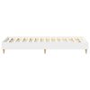 vidaXL Cadre de lit sans matelas blanc 75x190 cm bois d'ing&eacute;nierie