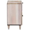 vidaXL Cabinet de chevet Beige 50 x 33 x 60 cm Bois d'acacia massif