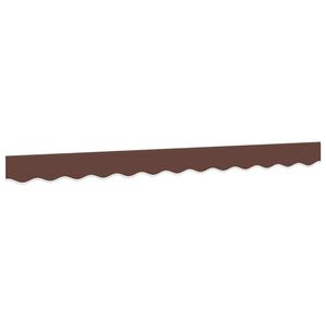 vidaXL Tissu de remplacement de cantonni&egrave;re d&rsquo;auvent ray&eacute; marron 300cm