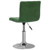 vidaXL Chaises pivotantes &agrave; manger lot de 4 vert fonc&eacute; velours