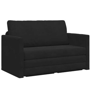 vidaXL Canap&eacute;-Lit Noir 124 x 71 x 78 cm Velours