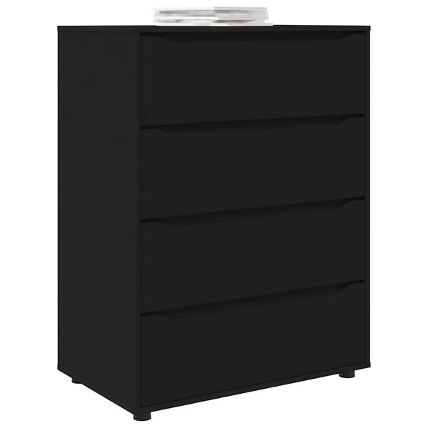 vidaXL Armoires de rangement 2 pcs Noir 80 x 48 x 105 cm