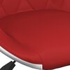 vidaXL Chaise pivotante &agrave; d&icirc;ner Rouge bordeaux et blanc Similicuir