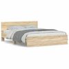 vidaXL Cadre de lit sans matelas ch&ecirc;ne sonoma 150x200 cm