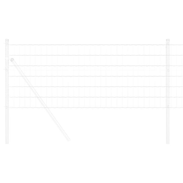 vidaXL Cl&ocirc;ture Euro 0,4 x 10 m Fer rev&ecirc;tu de PVC