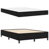 vidaXL Cadre de lit avec matelas Noir 140 x 190 cm tissu