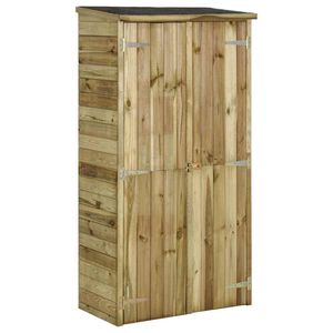 vidaXL Abri &agrave; outils pour jardin Pin 85x48x177 cm
