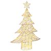 vidaXL Sapin de No&euml;l 120 LED Blanc chaud 120,5 cm PET