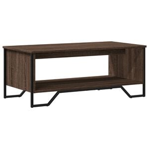 vidaXL Table basse ch&ecirc;ne marron 100x51x40 cm bois d'ing&eacute;nierie