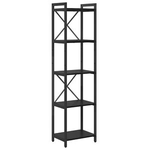 vidaXL &Eacute;tag&egrave;re 40 x 30 x 155 cm Bois d'ing&eacute;nierie Ch&ecirc;ne noir