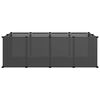 vidaXL Cage pour petits animaux Noir 144x74x46,5 cm PP et Acier