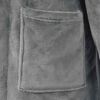 vidaXL Robe de bain sans capuche Gris foncé m Flanelle
