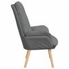 vidaXL fauteuil Gris fonc&eacute; 69 x 74 x 93 cm Tissu et Contreplaqu&eacute;