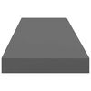 vidaXL &Eacute;tag&egrave;re murale flottante 4 pcs Gris brillant 90x23,5x3,8 cm MDF