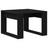 vidaXL Table basse Ch&ecirc;ne noir 50 x 50 x 35 cm Bois d'ing&eacute;nierie