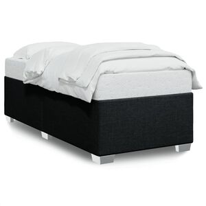 vidaXL Cadre de lit sans matelas noir 90x190 cm tissu