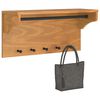 vidaXL Porte-manteau mural SANDNES 87x30x42 cm bois massif pin
