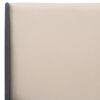 vidaXL Cadre de lit Cr&egrave;me Tissu 100x200 cm