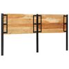 vidaXL T&ecirc;te de lit 200 cm bois massif d'acacia et fer