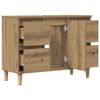 vidaXL Armoire d'évier chêne artisanal 80x33x60 cm bois d'ingénierie