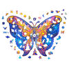 UNIDRAGON Puzzle bois 323pcs Intergalaxy Butterfly Tr&egrave;s grand 41x30 cm