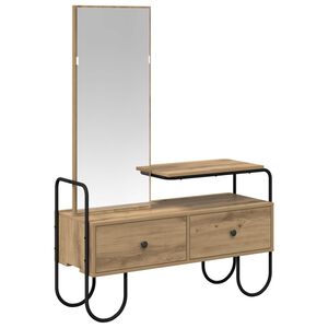 vidaXL Table de Toilette Ch&ecirc;ne artisanal Bois d'ing&eacute;nierie
