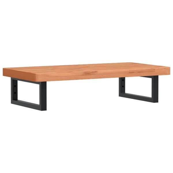 vidaXL &Eacute;tag&egrave;re de vasque murale acier et bois massif de h&ecirc;tre