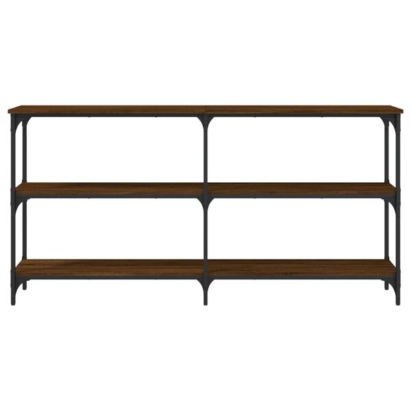 vidaXL Table console ch&ecirc;ne marron 150x29x75 cm bois d'ing&eacute;nierie