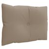 vidaXL Coussins de palette lot de 3 taupe tissu