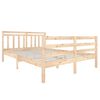 vidaXL Cadre de lit sans matelas bois massif 140x190 cm