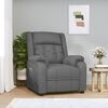 vidaXL Fauteuil de massage Gris Similicuir