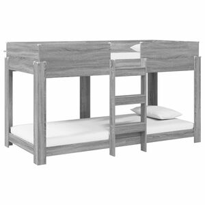 vidaXL Lit Superpos&eacute; pour Enfants Gris Sonoma 100 x 200 cm