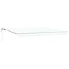 vidaXL Auvent r&eacute;tractable Blanc 450 &times; 300 cm Tissu et Aluminium