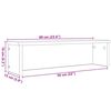 VidaXL &Eacute;tag&egrave;res de cuisine empilables 2 pcs vieux bois 60x15x16 cm