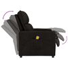 vidaXL Fauteuil de massage Noir Tissu microfibre