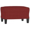 vidaXL Ensemble de canap&eacute;s 3 pcs avec coussins Rouge bordeaux Tissu